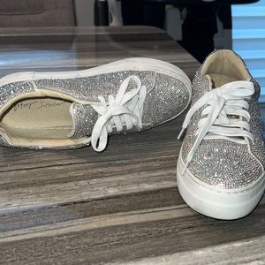 Betsy Johnson Rhinestone sneakers